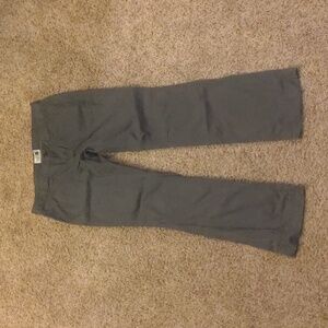 The North Face gray hiking pants cargo flare lightweight wide leg size 10 12